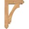 Ekena Millwork Imperial Arts and Crafts Smooth Bracket w/ Offset Brace, Western Red Cedar, 5 1/2"W x 18"D x 26"H BKT0604X18X26IMP03SWR - alternate 4
